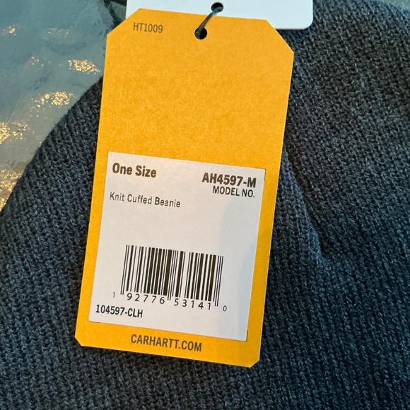 Carhartt Cuffed Beanie Charcoal Heather Gray NWT - Picture 6 of 8